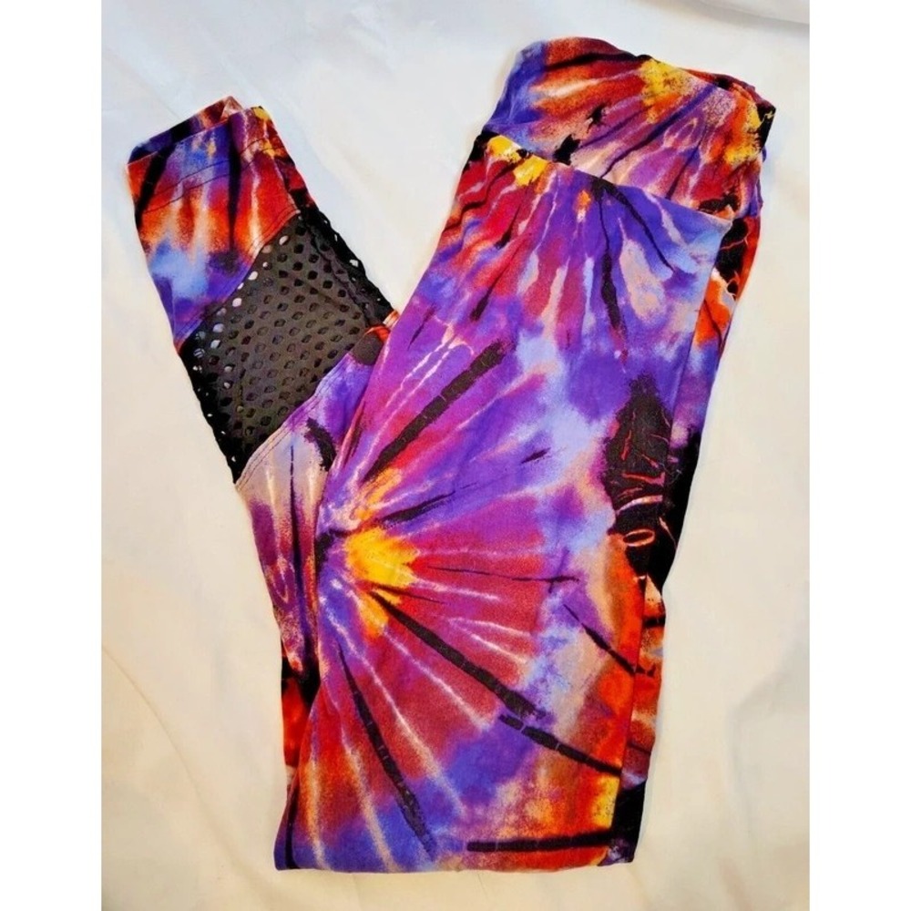No Boundaries Women's Soft Multicolor Colorful Leggings Size Small - S